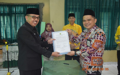 Kepala MTsN 2 Lampung Tengah Hadiri Penandatanganan Pakta Integritas Pelaksanaan Kegiatan dan Anggaran 2026